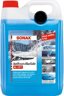 SONAX AntiFrost+KlarSicht do -18°C Citrus (5 litrów) szybki, bezsmugowy i skuteczny środek czyszczący na zimę | nr art. 01345000 - Kosmetyki samochodowe - miniaturka - grafika 1