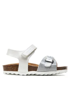 Geox Sandały B Sandal Chalki Girl B922RA 0NFKC C0007 M Biały - Buty dla dziewczynek - miniaturka - grafika 1