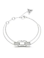 Bransoletki - Guess Bransoletka JUBB04 581JW Srebrny - miniaturka - grafika 1