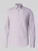 Koszule męskie - Koszula biznesowa o kroju slim fit z kołnierzykiem typu kent - miniaturka - grafika 1