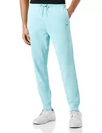 Spodenki męskie - BOSS Męskie spodnie dresowe Sefadelong Tonal-Logo z bawełny frotte, Otwarty niebieski 461, L - miniaturka - grafika 1