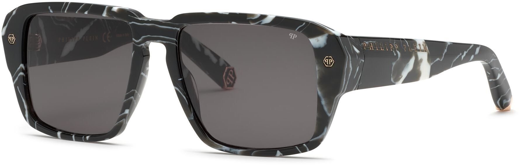 Philipp Plein SPP081 0Z21 NERO MARMORIZZATO 55/17/145 Okulary przeciwsłoneczne dla mężczyzn