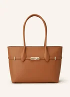 Torebki damskie - Furla Torba Shopper Goccia Large braun - miniaturka - grafika 1