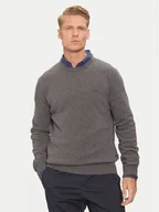 Swetry męskie - La Martina Sweter ZMS024 YW106 Szary Regular Fit - miniaturka - grafika 1
