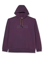 Bluzy męskie - camel active Męska bluza z kapturem, lawendowy, 4XL - miniaturka - grafika 1
