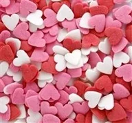 Dodatki do ciast w proszku - POSYPKA CUKROWA - SERCA SERDUSZKA MIX czer - 20g - miniaturka - grafika 1