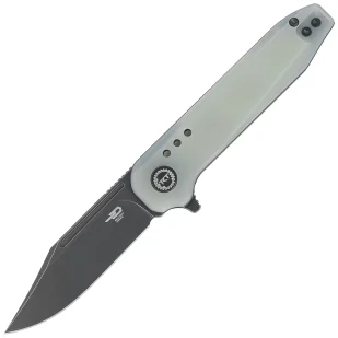 Nóż składany Bestech Syntax CP Transparent G10, Black Stonewashed CPM 154CM by Todd Knife and Tool (BG41C) - Noże - miniaturka - grafika 1