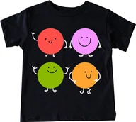 Koszulki dla dziewczynek - Czarna koszulka dla dziecka na DZIEŃ KROPKI - miniaturka - grafika 1