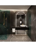 Lustra - Lustro półowalne z podświetleniem - PLATO W DWÓCH CZĘŚCIACH LED, Wymiar: 90x180 - miniaturka - grafika 1