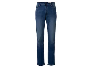 Spodnie męskie - LIVERGY Jeansy męskie z bawełną, Straight Fit (48 (32/32), Niebieski) - grafika 1