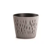 Donice - Doniczka SANDY ROUND - brązowy - miniaturka - grafika 1