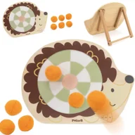 Klocki - VIGA PolarB Drewniana Gra Zręcznościowa Rzut do Celu Jeżyk - miniaturka - grafika 1