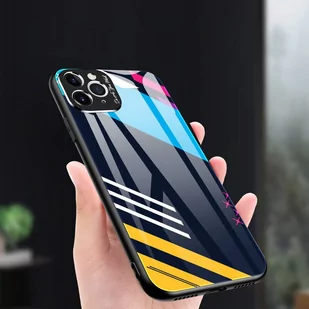 Color Glass Case etui pokrowiec nakładka ze szkła hartowanego z osłoną na aparat iPhone 11 Pro Max pattern 2 - Etui i futerały do telefonów - miniaturka - grafika 4