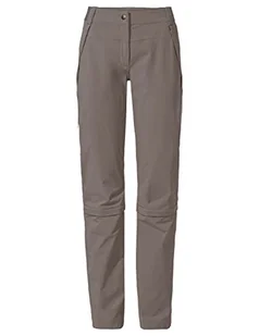 VAUDE Damskie Farley Stretch Capri T-Zip Pants III Spodnie Damskie, Kokos, 32 długo - Spodnie damskie - miniaturka - grafika 1