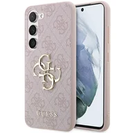 Etui i futerały do telefonów - Guess Etui HardCase 4G Big Metal Logo do Galaxy A35, różowe - miniaturka - grafika 1