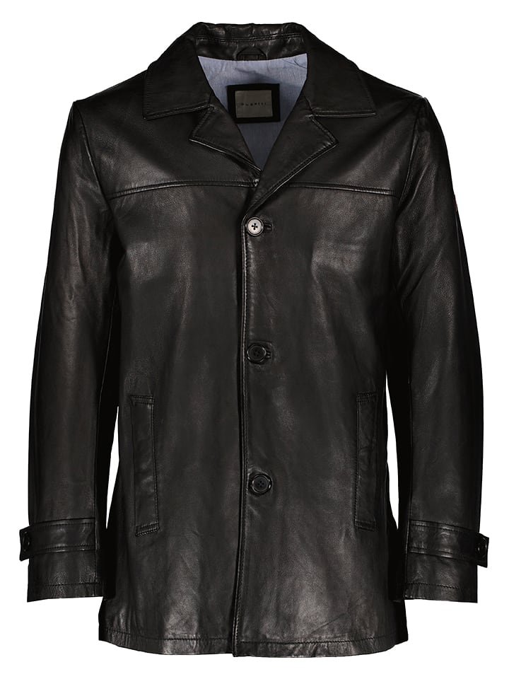 Bugatti Skórzana kurtka w kolorze czarnym