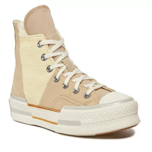 Trampki Converse Chuck 70 Plus Colorblock A03498C Beżowy - Trampki damskie - miniaturka - grafika 1
