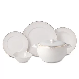 Korkmaz A8364 Perla Collection 60-częściowy zestaw obiadowy  - Serwisy obiadowe - miniaturka - grafika 1