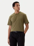 Koszulki męskie - HUGO T-Shirt Dapolino 50488330 Zielony Relaxed Fit - miniaturka - grafika 1