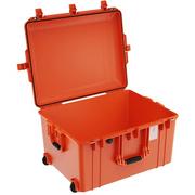 Walizki - PELI 1637 Air lekka walizka na kółkach z rolkami do kamery i dronów, sprzęt odporny na wodę i kurz, pojemność 89 l, wkładka z pianki, kolor: pomarańczowy - miniaturka - grafika 1