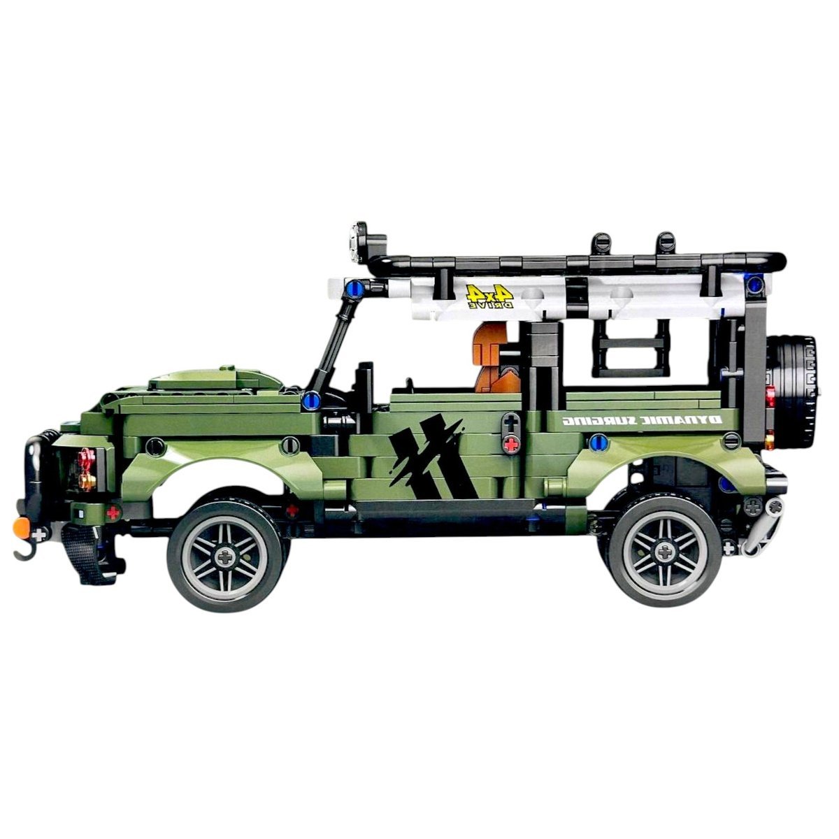 KLOCKI KONSTRUKCYJNE TERENOWY SAMOCHÓD WOJSKOWY ZESTAW KLOCKÓW 768 ELEMENTÓW