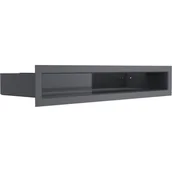 Kratki wentylacyjne - Parkanex Kominkowa Luft 60X400 wentylacyjna grafit - miniaturka - grafika 1