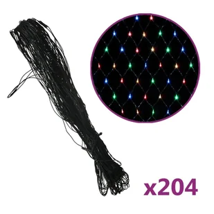 vidaXL Siatka z lampek LED, kolorowa, 3x2 m, 204 LED 328776 - Lampy ogrodowe - miniaturka - grafika 7