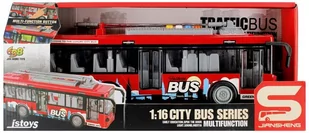 Euro-Trade, Autobus Trolejbus światło/dźwięk, otwierane drzwi - Samochody i pojazdy dla dzieci - miniaturka - grafika 1