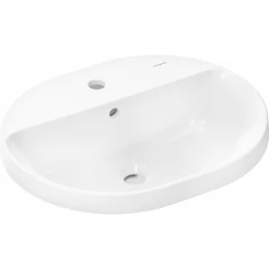 HANSGROHE 60161450 Xuniva U Umywalka wpuszczana w blat 55x45 z otworem na baterię, z przelewem - Umywalki - miniaturka - grafika 1