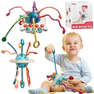 Gryzaki dla dzieci - ZABAWKA SENSORYCZNA MONTESSORI GRYZAK DLA NIEMOWLĄT DO WÓZKA LOGOPEDYCZNY - miniaturka - grafika 1