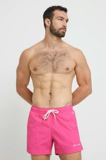 Stroje kąpielowe - Champion szorty kąpielowe kolor różowy - grafika 1