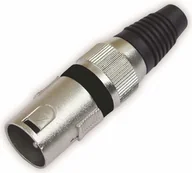 Podzespoły elektroniczne - Omnitronic 30200089 wtyk XLR 10 X (3-biegunowe) Czarny OMNITRONIC XLR plug 3pin bk 10x - miniaturka - grafika 1