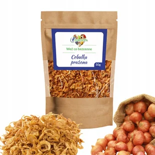 Cebulka Prażona chrupiąca naturalna dodatek do potraw Zdrovita 50g - Przyprawy i zioła sypkie - miniaturka - grafika 1