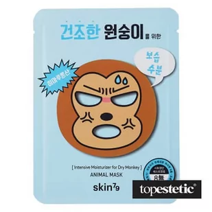 SKIN79 Animal Mask - Intensive Moisturizer For Dry Monkey Maska nawilżająca w płacie 1 szt - Maseczki do twarzy - miniaturka - grafika 1