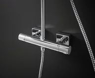 Zestawy prysznicowe - Hansgrohe Vernis Shape Zestaw prysznicowy natynkowy z deszczownicą chrom 26097000 - miniaturka - grafika 1