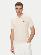 Koszulki męskie - Lacoste Polo L1212 Beżowy Regular Fit - miniaturka - grafika 1