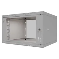 Szafy rack - Szafa wisząca Standard 19" 6U, 450mm, drzwi szklane, szara - miniaturka - grafika 1