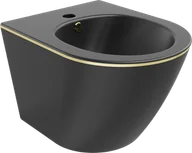 Bidety - Mexen Lena bidet wiszący, czarny mat/złoty linia - 35224875 - miniaturka - grafika 1