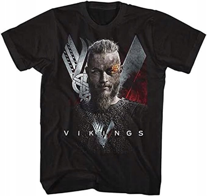 KOSZULKA Z NADRUKIEM MĘSKA ŚMIESZNA T-SHIRT VIKINGS WIKINGOWIE Valhalla #3