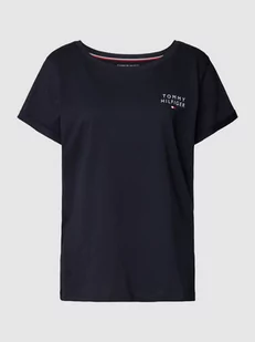 Góra od piżamy o kroju regular fit z nadrukiem z logo - Bielizna nocna - miniaturka - grafika 1