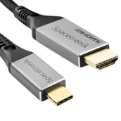 Kable - Kabel USB-C 3.1 HDMI 4K Spacetronik KCH-SPA010 1m - miniaturka - grafika 1