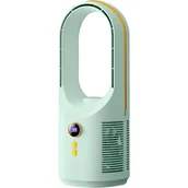 Wentylatory - Wentylator stołowy bezlistny, mały i cichy, 5 prędkości, ładowanie przez USB (zielony) - miniaturka - grafika 1