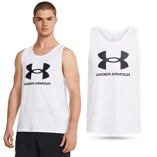 Koszulka męska tank top UNDER ARMOUR 1382883 bez rękawów - Koszulki sportowe męskie - miniaturka - grafika 1