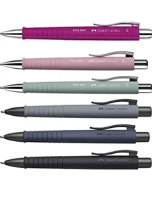 Faber-Castell Długopis Poly Ball XB 6-częściowy zestaw, 24110, wielokolorowy, 6 sztuk (1 opakowanie) - Długopisy - miniaturka - grafika 1