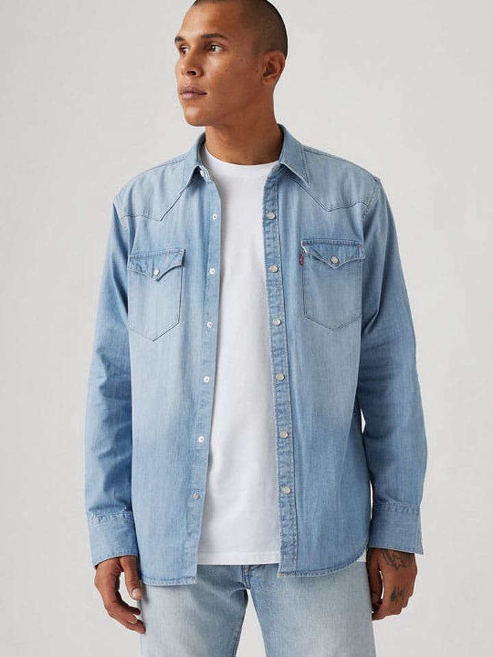 Levi´s Koszula dżinsowa - Regular fit - w kolorze błękitnym