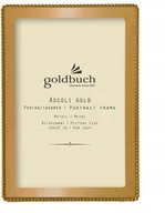 Ramki na zdjęcia - Ramka metalowa na zdjęcie 13x18 złota z perełkami - miniaturka - grafika 1