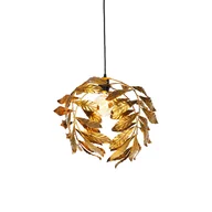 Lampy sufitowe - QAZQA Vintage lampa wisząca antyczne złoto 40 cm - Linden - miniaturka - grafika 1
