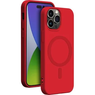 Etui BIGBEN Silicone Case MagSafe do Apple iPhone 14 Pro Czerwony - Etui i futerały do telefonów - miniaturka - grafika 1