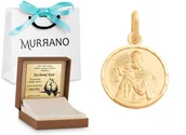 Dewocjonalia - Złoty medalik 585 PREZENT GRAWER PUDEŁKO - miniaturka - grafika 1