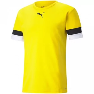 Koszulki męskie - Koszulka męska Puma teamRISE Jersey żółta 704932 07 - grafika 1